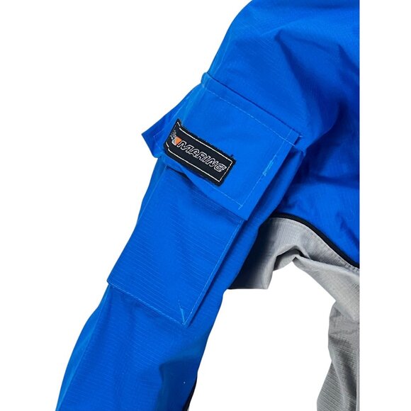 Magic Marine Sailing Jacket Boys Blue Gray 2 Layer Racing Spraytop Waterproof Br - Picture 16 of 16